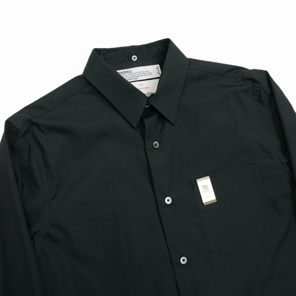 画像3: DAIRIKU/Dress L-S Shirt（Black） 【30%OFF】［ドレスシャツ-23秋冬］ (3)