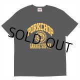 画像: PORKCHOP/2nd COLLEGE TEE（BLACK）［プリントT-23秋冬］