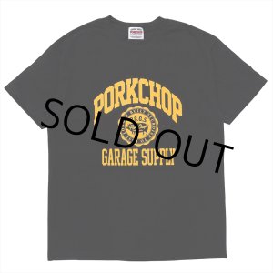 画像: PORKCHOP/2nd COLLEGE TEE（BLACK）［プリントT-23秋冬］