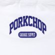 画像4: PORKCHOP/2nd COLLEGE TEE（WHITE）［プリントT-23秋冬］ (4)