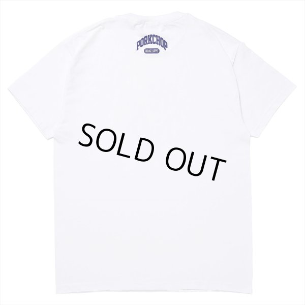 画像2: PORKCHOP/2nd COLLEGE TEE（WHITE）［プリントT-23秋冬］ (2)