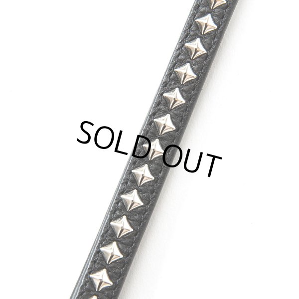 画像3: CALEE/STUDS LEATHER WRIST STRAP（BLACK）［スタッズレザーリストストラップ-23秋冬］ (3)