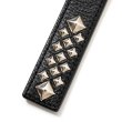 画像3: CALEE/STUDS LEATHER ASSORT KEY RING -TYPE I- C（BLACK C）［スタッズレザーキーリング-23秋冬］ (3)