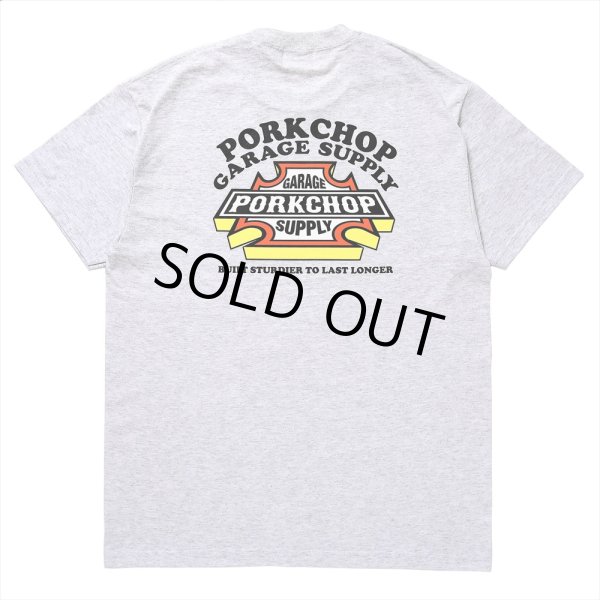 画像1: PORKCHOP/3D B&S TEE（GRAY）［プリントT-23秋冬］ (1)