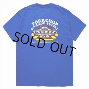 画像: PORKCHOP/3D B&S TEE（BLUE）［プリントT-23秋冬］