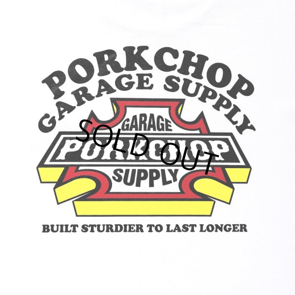 画像4: PORKCHOP/3D B&S TEE（WHITE）［プリントT-23秋冬］ (4)