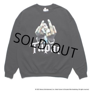 画像: WACKO MARIA/2PAC / SWEAT SHIRT（BLACK）［クルーネックスウェット-23秋冬］