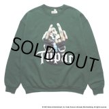 画像: WACKO MARIA/2PAC / SWEAT SHIRT（GREEN）［クルーネックスウェット-23秋冬］