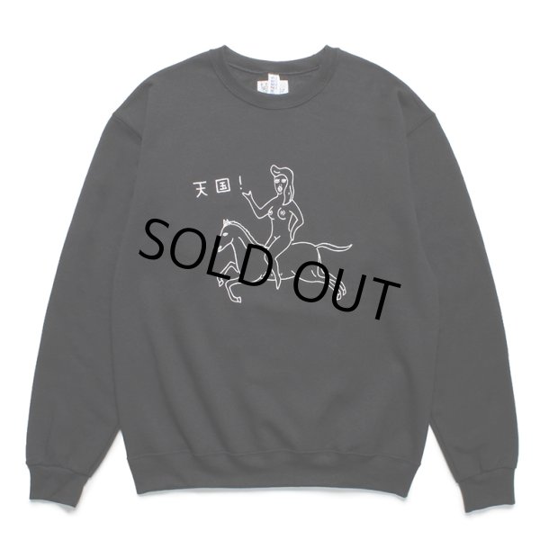 画像1: WACKO MARIA/SWEAT SHIRT（BLACK）［クルーネックスウェット-23秋冬］ (1)