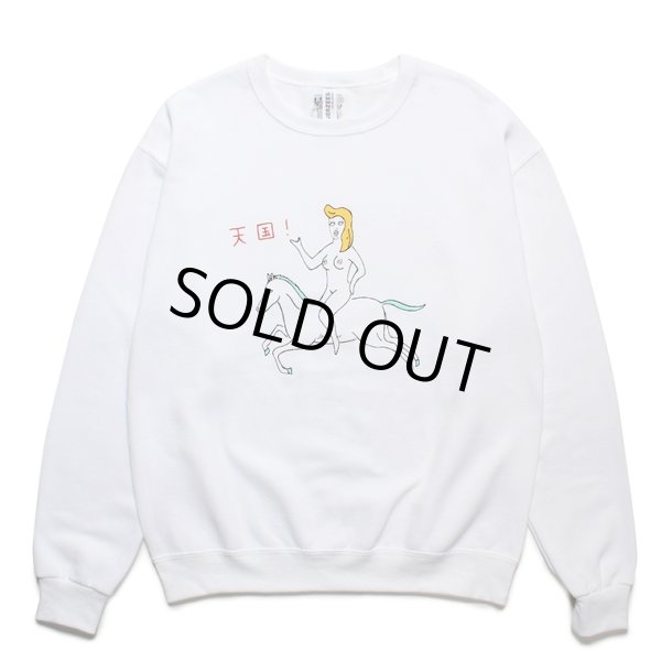 画像1: WACKO MARIA/SWEAT SHIRT（WHITE）［クルーネックスウェット-23秋冬］ (1)