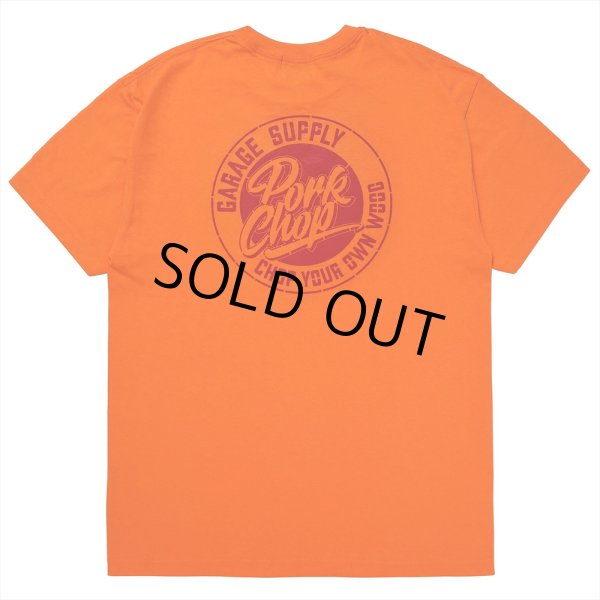 画像1: PORKCHOP/STENCIL CS TEE（ORANGE）［プリントT-23秋冬］ (1)