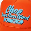 画像3: PORKCHOP/CHOP YOUR OWN WOOD CAP（ORANGE）［メッシュキャップ-23秋冬］ (3)