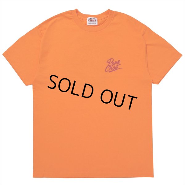 画像2: PORKCHOP/STENCIL CS TEE（ORANGE）［プリントT-23秋冬］ (2)