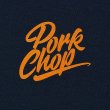 画像3: PORKCHOP/STENCIL CS TEE（NAVY）［プリントT-23秋冬］ (3)