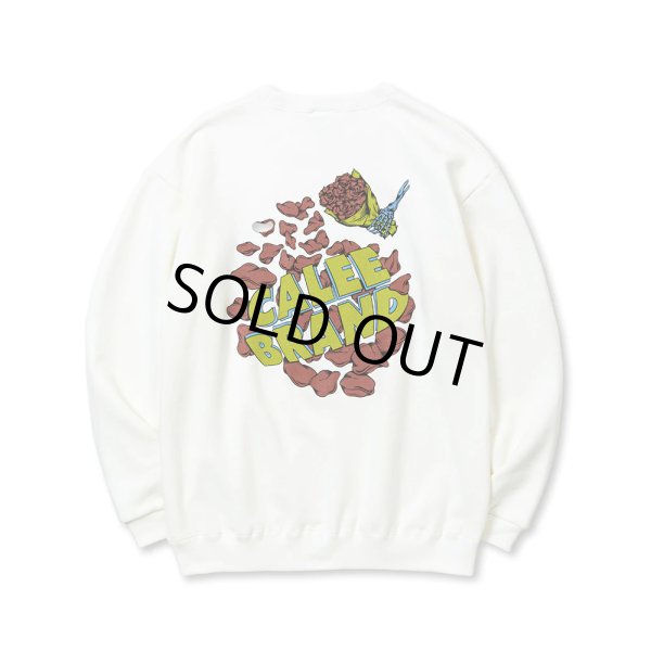 画像2: CALEE/CLB CREW NECK SW（WHITE） 【30%OFF】［クルーネックスウェット-23秋冬］ (2)