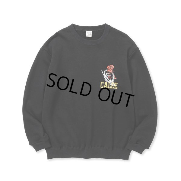 画像1: CALEE/CLB CREW NECK SW（BLACK） 【30%OFF】［クルーネックスウェット-23秋冬］ (1)