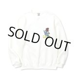 画像: CALEE/CLB CREW NECK SW（WHITE） 【30%OFF】［クルーネックスウェット-23秋冬］