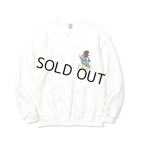 画像1: CALEE/CLB CREW NECK SW（WHITE） 【30%OFF】［クルーネックスウェット-23秋冬］ (1)