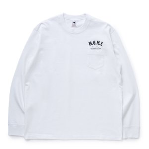 画像: 【30%OFF】RATS/MGMC POCKET LS TEE（WHITE）［プリント長袖ポケT-23秋冬］