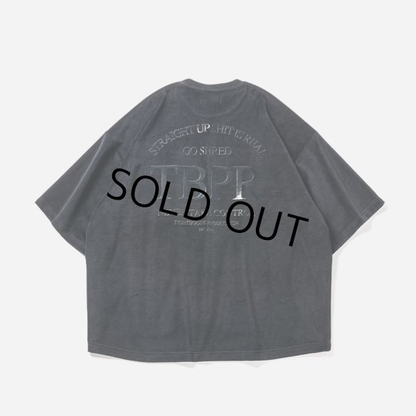 画像1: TIGHTBOOTH/STRAIGHT UP VELOUR T-SHIRT（Black） 【20%OFF】［ベロアT-23秋冬］ (1)