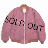 画像: DAIRIKU/"Terri" Tiedye Flight Jacket（Dark Pink） 【40%OFF】［タイダイフライトJKT-23秋冬］