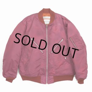 画像: DAIRIKU/"Terri" Tiedye Flight Jacket（Dark Pink） 【40%OFF】［タイダイフライトJKT-23秋冬］