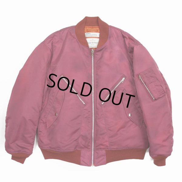 画像1: DAIRIKU/"Terri" Tiedye Flight Jacket（Dark Pink） 【40%OFF】［タイダイフライトJKT-23秋冬］ (1)
