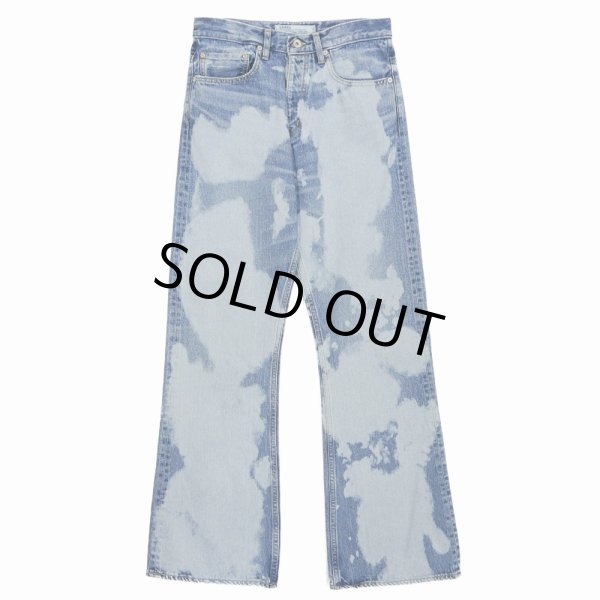 画像1: DAIRIKU/"Bleach" Flare Denim Pants（Indigo） 【40%OFF】［"ブリーチ"フレアデニムパンツ-23秋冬］ (1)