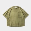 画像2: TIGHTBOOTH/STRAIGHT UP VELOUR T-SHIRT（Olive）［ベロアT-23秋冬］ (2)