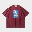 画像1: TIGHTBOOTH/SECURITY LEVEL ∞ T-SHIRT（Wine） 【30%OFF】［プリントT-23秋冬］ (1)