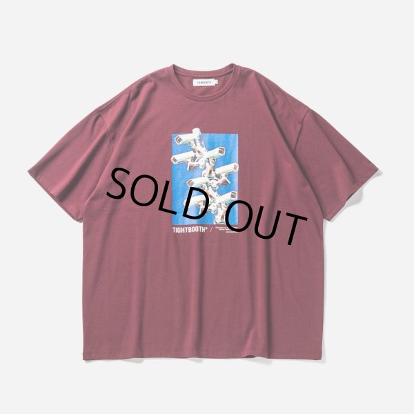 画像1: TIGHTBOOTH/SECURITY LEVEL ∞ T-SHIRT（Wine） 【30%OFF】［プリントT-23秋冬］ (1)