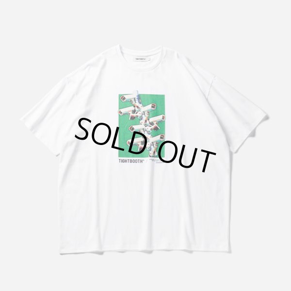 画像1: TIGHTBOOTH/SECURITY LEVEL ∞ T-SHIRT（White） 【30%OFF】［プリントT-23秋冬］ (1)