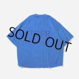 画像: TIGHTBOOTH/STRAIGHT UP VELOUR T-SHIRT（Blue）［ベロアT-23秋冬］