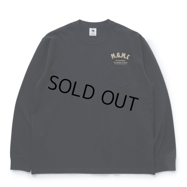 画像1: RATS/MGMC POCKET LS TEE（BLACK/GOLD）［プリント長袖ポケT-23秋冬］ (1)