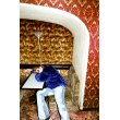 画像9: DAIRIKU/"Bleach" Flare Denim Pants（Indigo） 【40%OFF】［"ブリーチ"フレアデニムパンツ-23秋冬］ (9)