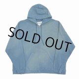 画像: DAIRIKU/"Water-repellent" Vintage Wash Hoodie（Youth Blue） 【30%OFF】［ジップアップフーディー-23秋冬］