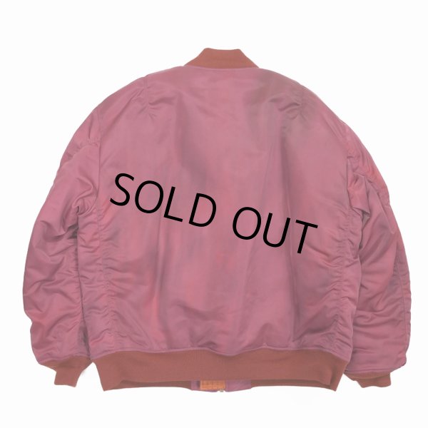 画像2: DAIRIKU/"Terri" Tiedye Flight Jacket（Dark Pink） 【40%OFF】［タイダイフライトJKT-23秋冬］ (2)