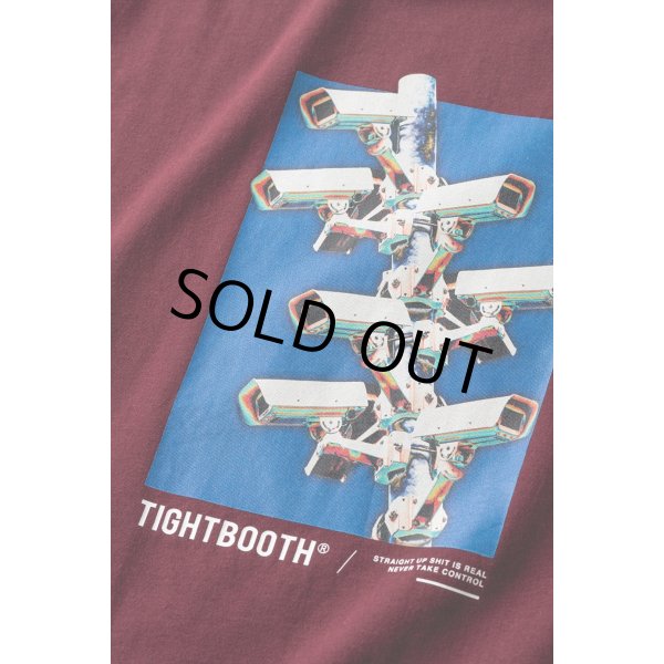 画像3: TIGHTBOOTH/SECURITY LEVEL ∞ T-SHIRT（Wine） 【30%OFF】［プリントT-23秋冬］ (3)