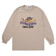 画像1: PORKCHOP/WILD PORK L/S TEE（SAND）［プリント長袖T-23秋冬］ (1)