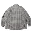 画像2: COOTIE PRODUCTIONS/Check Weather Cloth O/C Jacket（Black）［チェックオープンカラーJKT-23秋冬］ (2)