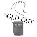 画像: CALEE/STUDS LEATHER SHOULDER POUCH（BLACK）［スタッズレザーショルダーポーチ-23秋冬］