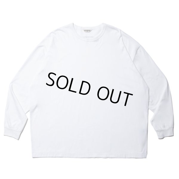 画像1: COOTIE PRODUCTIONS/Supima Oversized L/S Tee（White）［スーピマオーバーサイズ長袖T-23秋冬］ (1)