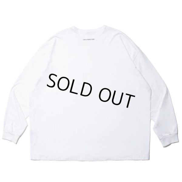 画像2: COOTIE PRODUCTIONS/Supima Oversized L/S Tee（White）［スーピマオーバーサイズ長袖T-23秋冬］ (2)