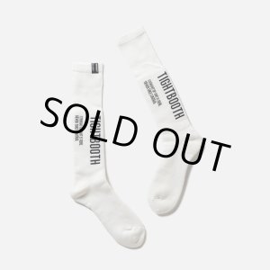 画像: TIGHTBOOTH/LABEL LOGO HIGH SOCKS（White）［ハイソックス-23秋冬］