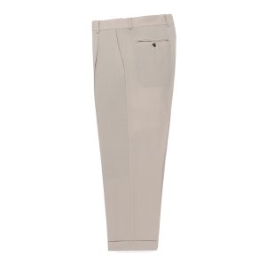 画像: WACKO MARIA/DORMEUIL / PLEATED TROUSERS（TYPE-2）（LIGHT BEIGE）［ワンタックスラックス(TYPE-2)-23秋冬］