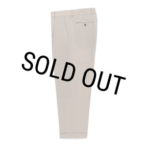 画像: WACKO MARIA/DORMEUIL / PLEATED TROUSERS（TYPE-2）（LIGHT BEIGE）［ワンタックスラックス(TYPE-2)-23秋冬］
