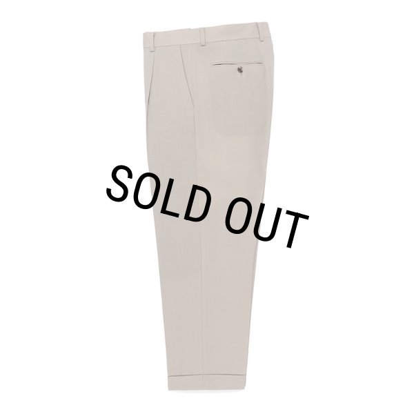 画像1: WACKO MARIA/DORMEUIL / PLEATED TROUSERS（TYPE-2）（LIGHT BEIGE）［ワンタックスラックス(TYPE-2)-23秋冬］ (1)