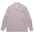 画像1: WACKO MARIA/50'S OPEN COLLAR SHIRT（PURPLE）［50'Sオープンカラーシャツ-23秋冬］ (1)