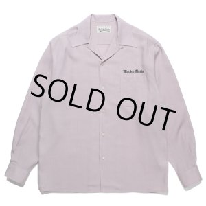 画像: WACKO MARIA/50'S OPEN COLLAR SHIRT（PURPLE）［50'Sオープンカラーシャツ-23秋冬］