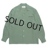 画像: WACKO MARIA/50'S OPEN COLLAR SHIRT（GREEN）［50'Sオープンカラーシャツ-23秋冬］